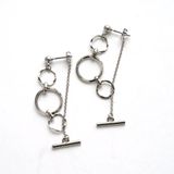 フープ3連下がりピアス | monamona | 詳細画像7 