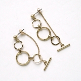 フープ3連下がりピアス | monamona | 詳細画像3 