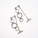 フープ3連下がりピアス | monamona | 詳細画像6 