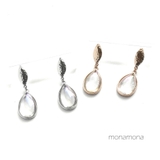 なみだ下がりクリアピアス | monamona | 詳細画像1 