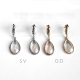 なみだ下がりクリアピアス | monamona | 詳細画像2 