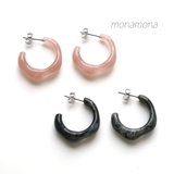 アクリルモコモコピアス マーブルカラー | monamona | 詳細画像1 