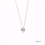 5mm | キュービックトップゴールドチェーンシンプルネックレス | monamona