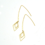 ピアス ロング フック ダイヤフープ | monamona | 詳細画像6 