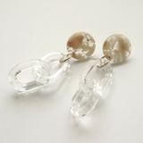 クリアチェーンさがりピアス | monamona | 詳細画像3 