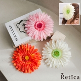 ビッグガーベラモチーフヘアアクセサリー フラワーモチーフ ブローチ | Retica | 詳細画像1