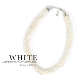 ツイストパール×ビジューショートネックレス パーティードレス小物 結婚式小物 | Retica | 詳細画像3 