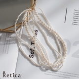大小4連パールフォーマルデザインネックレス 韓国アクセサリー パーティードレス小物 | Retica | 詳細画像1