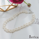 大小パールショートネックレス パールネックレス 結婚式アクセサリー | Retica | 詳細画像1