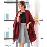 アームホール付きフリンジ大判ストール 結婚式小物 パーティードレス小物 | Retica | 詳細画像6 