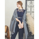 アームホール付きフリンジ大判ストール 結婚式小物 パーティードレス小物 | Retica | 詳細画像2 