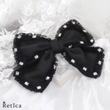 スクエアビジュービッグリボンバレッタ ヘアアクセサリー パーティーアクセサリー | Retica | 詳細画像2