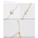 小粒モチーフシンプル1連ロングパールネックレス 韓国アクセ 結婚式アクセサリー | Retica | 詳細画像5