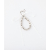 ホワイト | 【one after another】ボールチェーン×サテンリボンチャーム | NICE CLAUP / OLIVE des OLIVE　OUTLET