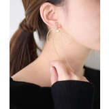 ゴールド | 【natural couture】スイングリボンイヤリング | NICE CLAUP / OLIVE des OLIVE　OUTLET
