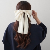 アイボリー | リボンヘアバレッタ | RMAF　NICE CLAUP / OLIVE des OLIVE
