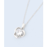 シルバー | キュービックジルコニア ネックレス 花 | ninon