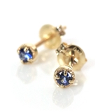 サファイア | ピアス 10k 一粒 | ninon