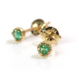 エメラルド | ピアス 10k 一粒 | ninon