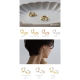 ピアス 金属アレルギー対応 つけっぱなし フープ ダイヤ 18k シルバー | Noelmarket | 詳細画像23 