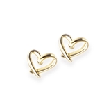ゴールド | ピアス 金属アレルギー対応 つけっぱなし ハート シンプル 18k シルバー | Noelmarket