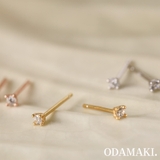 ピアス 金属アレルギー対応 つけっぱなし ダイヤ フープ 18k 小さめ | Noelmarket | 詳細画像17 