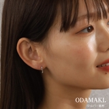 ピアス 金属アレルギー対応 つけっぱなし フープ ダイヤ 18k シルバー | Noelmarket | 詳細画像22 