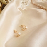 ピアス 金属アレルギー対応 つけっぱなし フープ ダイヤ 18k シルバー | Noelmarket | 詳細画像4 