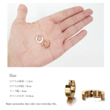 ピアス 金属アレルギー対応 つけっぱなし フープ シンプル | Noelmarket | 詳細画像6