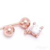 ピアス 金属アレルギー対応 つけっぱなし 小ぶり シンプル 18k シルバー  | Noelmarket | 詳細画像10 