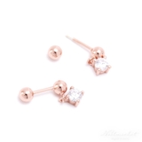 ピアス 金属アレルギー対応 つけっぱなし 小ぶり シンプル 18k シルバー  | Noelmarket | 詳細画像12 