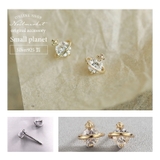 ピアス 金属アレルギー対応 つけっぱなし 小ぶり シンプル 18k シルバー | Noelmarket | 詳細画像3