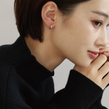 ピアス 金属アレルギー対応 つけっぱなし フープ ダイヤ 18k シルバー | Noelmarket | 詳細画像12