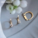ピアス 金属アレルギー対応 つけっぱなし フープ ダイヤ 18k シルバー | Noelmarket | 詳細画像15