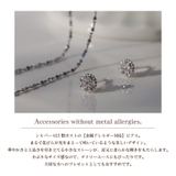 ピアス 金属アレルギー対応 つけっぱなし 小ぶり シンプル 18k シルバー | Noelmarket | 詳細画像18