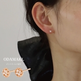 ピンクゴールド | ピアス 金属アレルギー対応 つけっぱなし 小ぶり シンプル 18k シルバー | Noelmarket