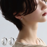 シルバー | ピアス 金属アレルギー対応 つけっぱなし | Noelmarket