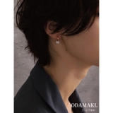 ピアス 金属アレルギー対応 つけっぱなし フープ ダイヤ 18k シルバー | Noelmarket | 詳細画像5