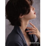 ピアス 金属アレルギー対応 つけっぱなし フープ ダイヤ 18k シルバー | Noelmarket | 詳細画像7