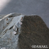 ピアス 金属アレルギー対応 つけっぱなし フープ ダイヤ 18k シルバー | Noelmarket | 詳細画像9