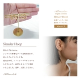 ピアス 金属アレルギー対応 つけっぱなし フープ シンプル 18k シルバー | Noelmarket | 詳細画像6 