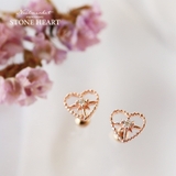 ピアス 金属アレルギー対応 つけっぱなし ハート シンプル 18k シルバー | Noelmarket | 詳細画像4