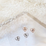 ピアス 金属アレルギー対応 つけっぱなし ハート シンプル 18k シルバー | Noelmarket | 詳細画像5