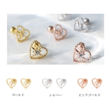 ピアス 金属アレルギー対応 つけっぱなし ハート シンプル 18k シルバー | Noelmarket | 詳細画像8