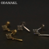 ピアス 金属アレルギー対応 つけっぱなし ダイヤ シンプル 18k 小さめ | Noelmarket | 詳細画像8 