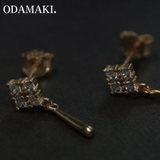 ピアス 金属アレルギー対応 つけっぱなし ダイヤ シンプル 18k 小さめ | Noelmarket | 詳細画像12 