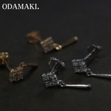 ピアス 金属アレルギー対応 つけっぱなし ダイヤ シンプル 18k 小さめ | Noelmarket | 詳細画像13 