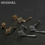 ピアス 金属アレルギー対応 つけっぱなし ダイヤ シンプル 18k 小さめ | Noelmarket | 詳細画像19 