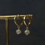 ピアス 金属アレルギー対応 つけっぱなし ダイヤ フープ 18k 小さめ | Noelmarket | 詳細画像11