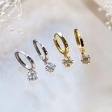 ピアス 金属アレルギー対応 つけっぱなし ダイヤ フープ 18k 小さめ | Noelmarket | 詳細画像13